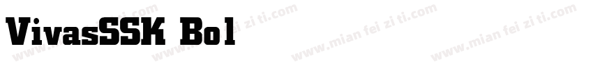 VivasSSK Bold字体转换